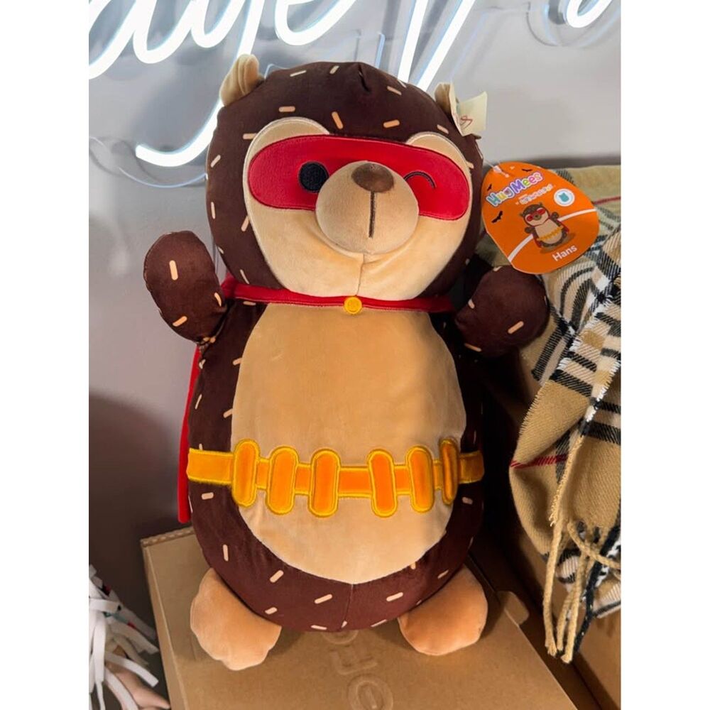 Squishmallows HugMees Hans Superhero Hedgehog Plush New With Tags